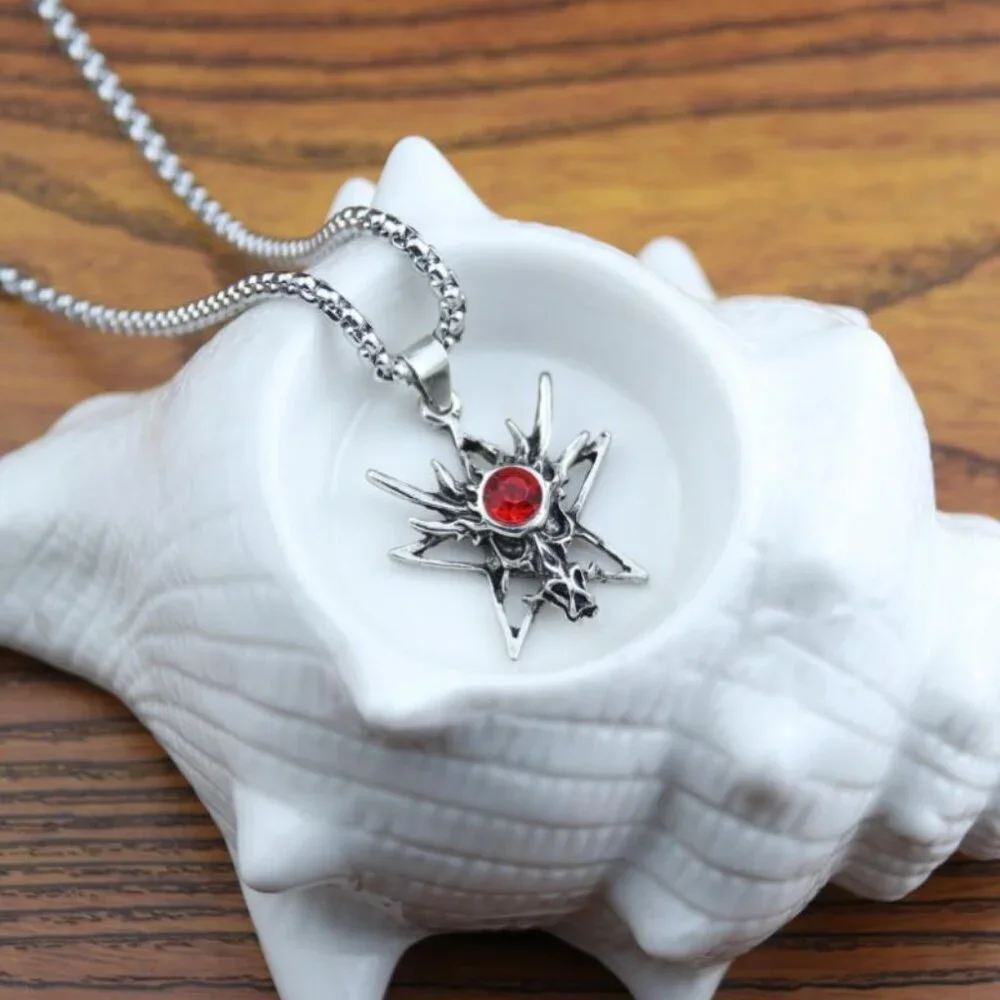 Animal Zodiac Dragon ruby Pendant Necklace for Men, BL55590008
